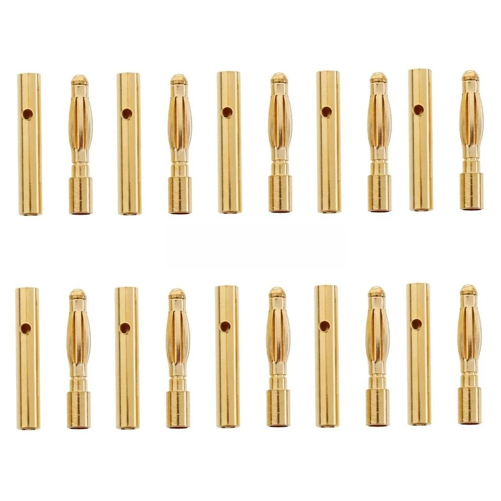 5/10Pair 2.0mm/3.0mm/3.5mm/4.0mm/5mm/5.5mm/6mm/8mm RC Battery Gold-plated Bullet Banana Plug Male Female Bullet Banana Connector