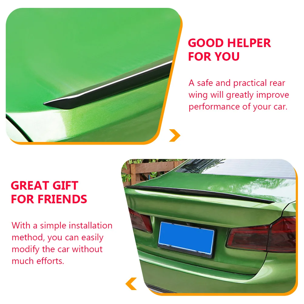 

Universal Car Tail Wing Auto Rear Wing Tpu Durable Mini Trunk Spoiler High Performance Exterior Vehicle Tail Spoiler For Car