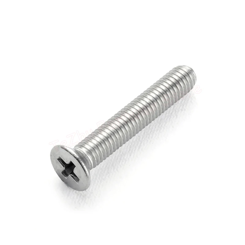 M1 M1.2 M1.4 M1.6 M2 M2.5 M3 M3.5 M4 M5 M6 M8 M10 304 Stainless Steel Cross Phillips Flat Countersunk Head Screw Bolt Mini Small image 5