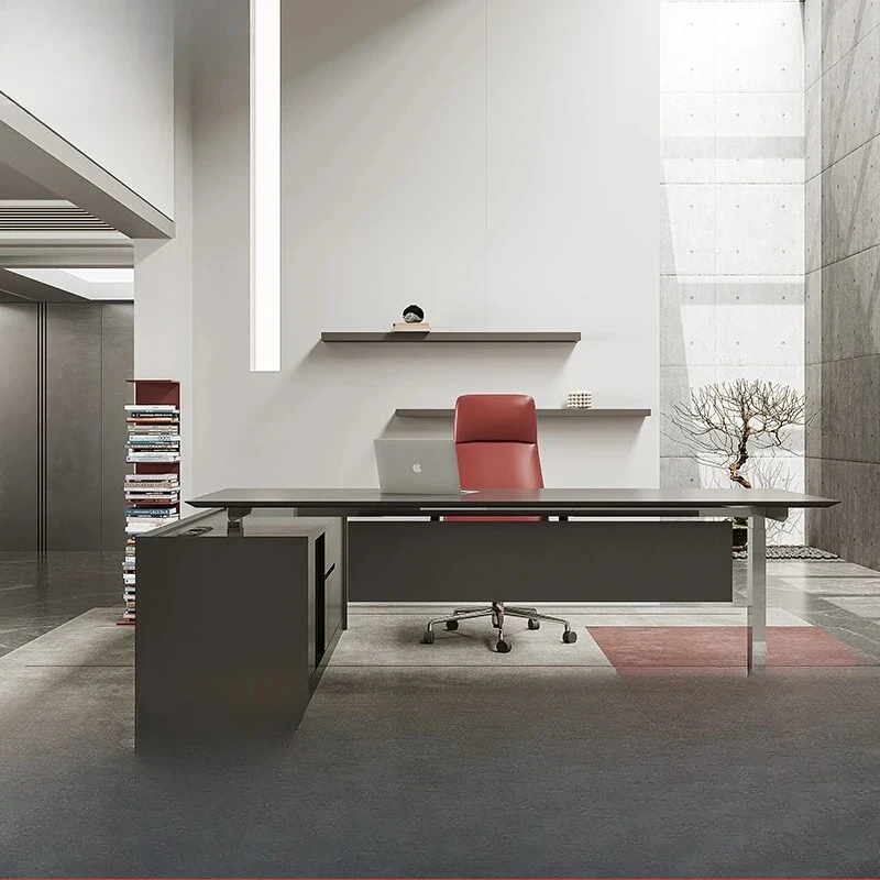 Lifting Boss Bauhaus Large class Manager table President's office desk and chair combination