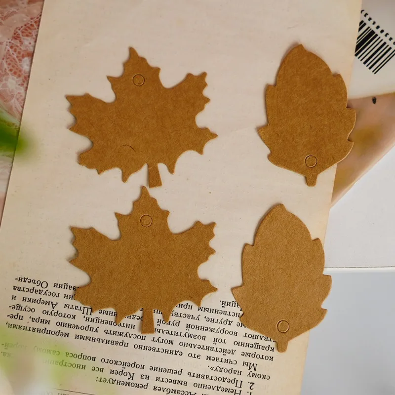 100 ورقة العلامات خمر العلامات الزخرفية الإبداعية DIY بها بنفسك الملحقات المواد فارغة شنق العلامات بطاقات الهدايا الخريف الخريف DIY بها بنفسك الديكور