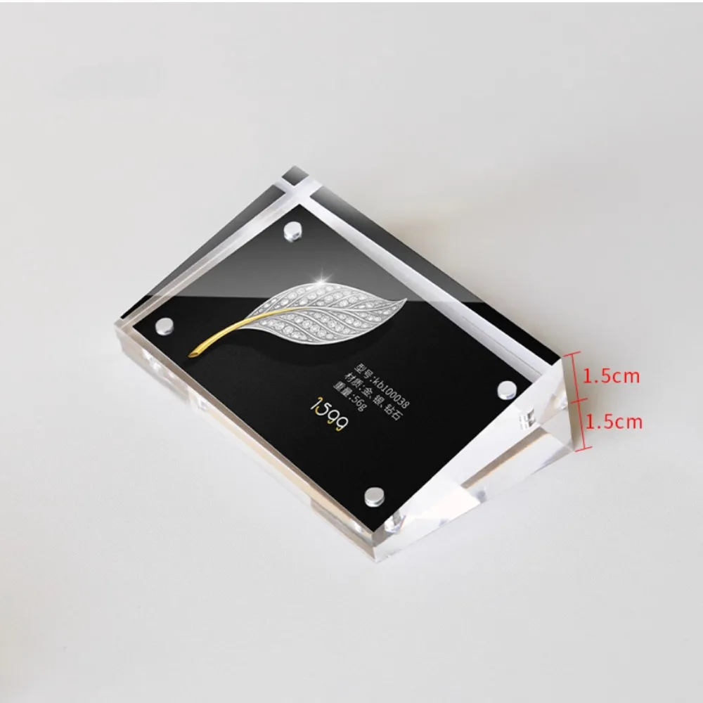 15x10cm Label holder Acrylic sign holder Data Card Holder Ads Display stand Price Tag Holder