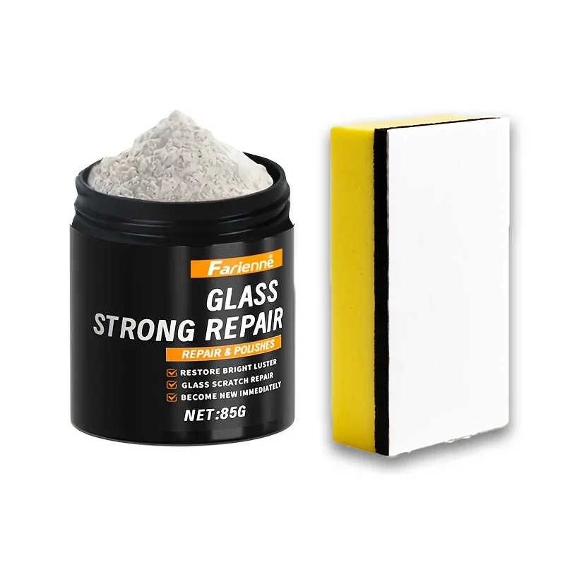 Super glaspolijstpoeder | Herstel de helderheid van glas | Polijsten voor helderheid | Reparatiepoeder voor glazen krassen | Nanoschaal krasreparatie