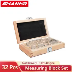 SHANHR 32Pcs/Set 1 Grade 0 Grade Inspection Block Gauge Test Caliper Blocks Measurement Instruments
