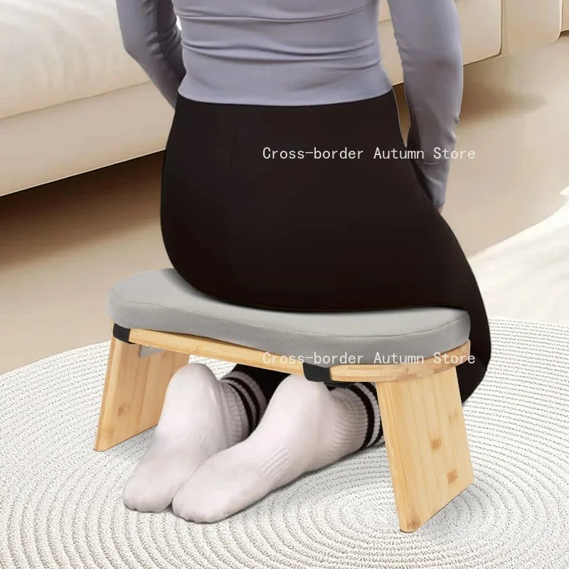 Foldable Meditation Bench Kneeling Meditation Stool for Home Kneeler Meditations Yoga Prayer Coffee/Gray/Green