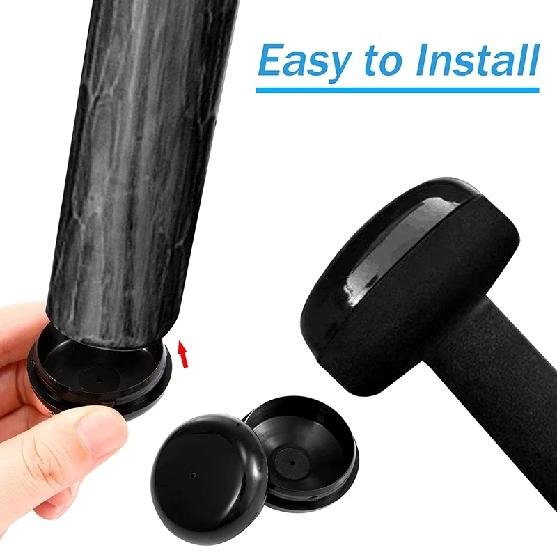 Cubierta protectora redonda para muebles de Patio, protector de suelo de hierro forjado, 40 piezas, 1 1/2