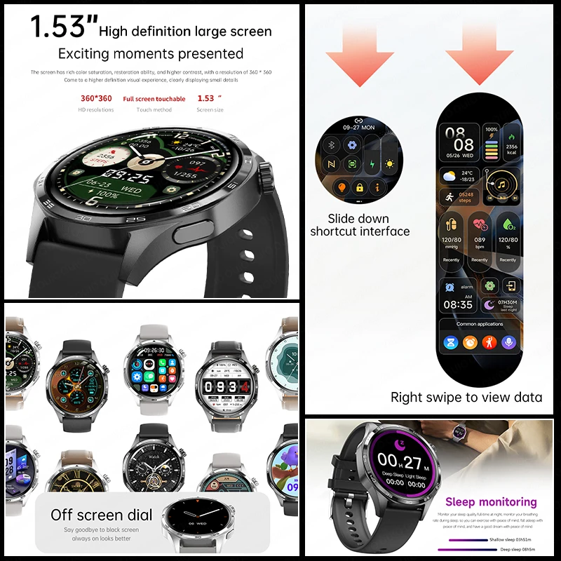 For HUAWEI GT5 Pro Sports Smart Watch 1.53