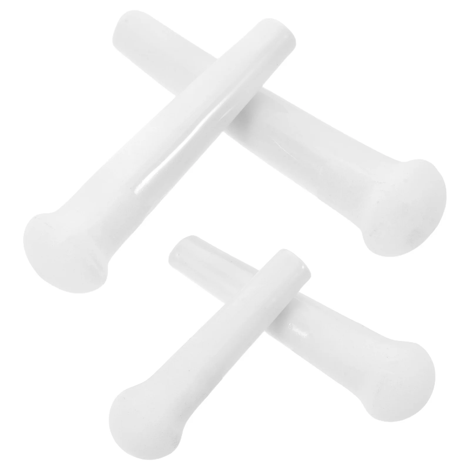 

4Pcs Ceramic Pounder Tool Porcelain Grinding Rods Kitchen Food Grinder Manual Garlic Mashing Stick Spice Pestle Replacement