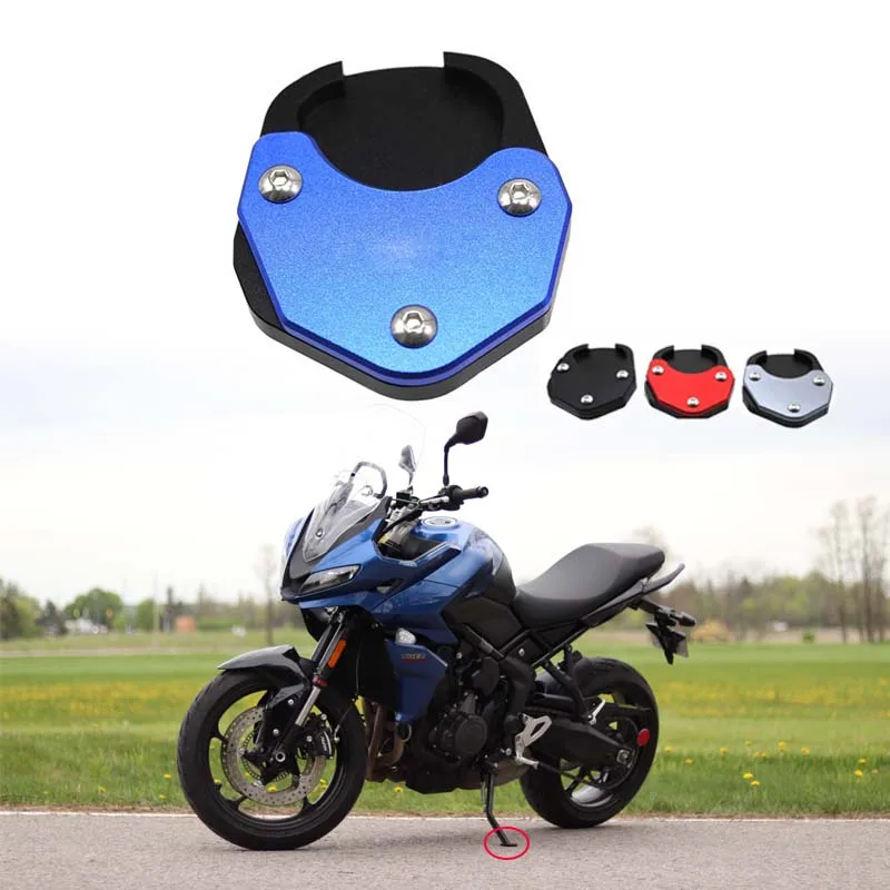 

Tiger660 Motorcycle CNC Foot Side Stand Enlarger Support Plate Kickstand Extension Pad Fit For Tiger Sport 660 2022 2023