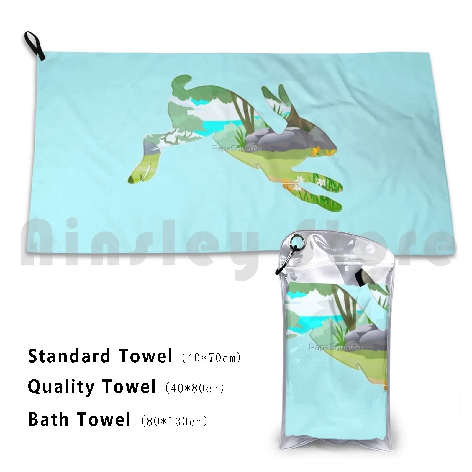 Woodland Creatures-The Hare Bath Towel Beach Cushion Beatrix Potter Squirrel Nutkin Mrs Tiggy Winkle Rabbit