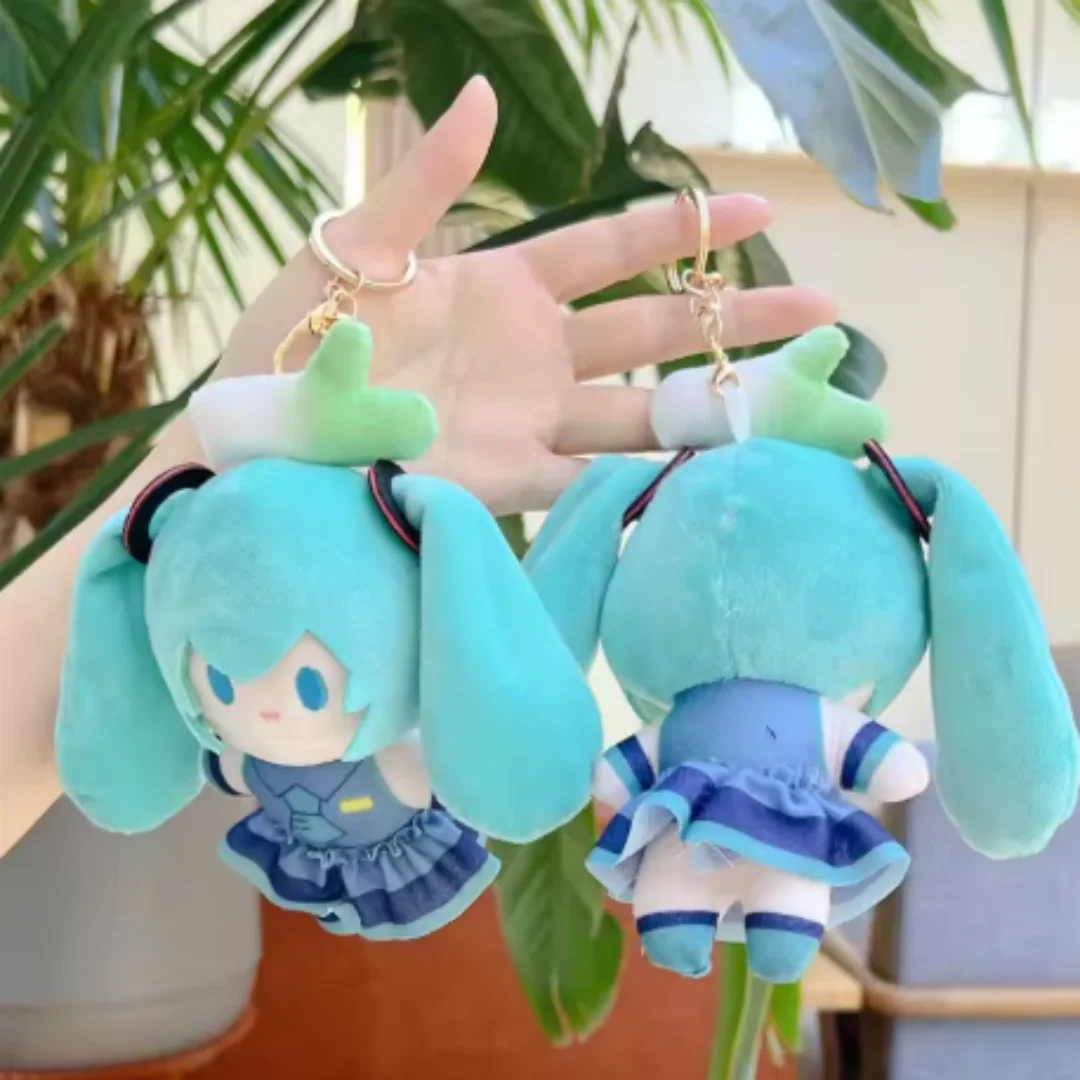 Cute Hatsune Miku Plush Keychain Kawaii Bag Pendant Soft Stuff Accessories For Birthday Gift