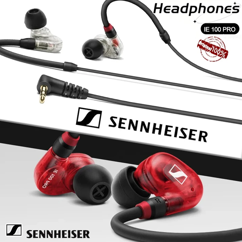 

2026 Sennheiser IE 100 PRO Профессиональные внутриканальные наушники с шумоподавлением для прослушивания музыки и игр, Hi-Fi, проводные