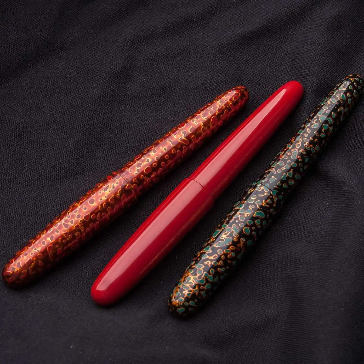Chinese handmade lacquer painted, ,no clip Jinhao 9056 wood fountain pen with painted