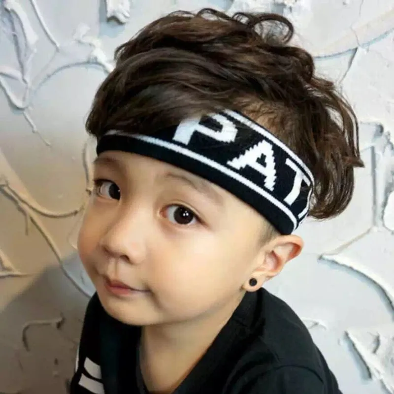 Kids Sport Headband Elastic Sweatband Children Running Headband Headwear for Boy Girl Breathable Hairband Accessories 1-12Y