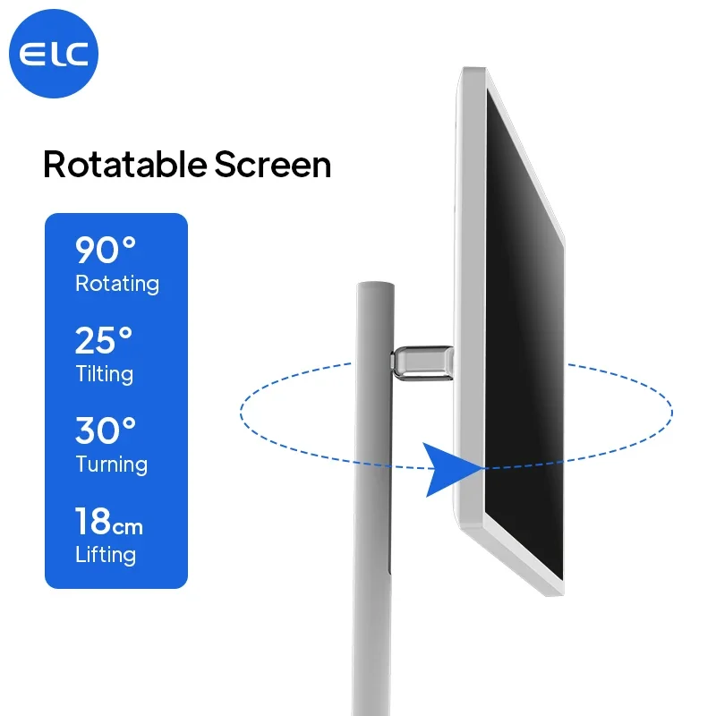 Interactive 24 Inch Stand By Me Smart Television In Cell Touch LCD Screen 2K Panel Rotating TV with Android 12