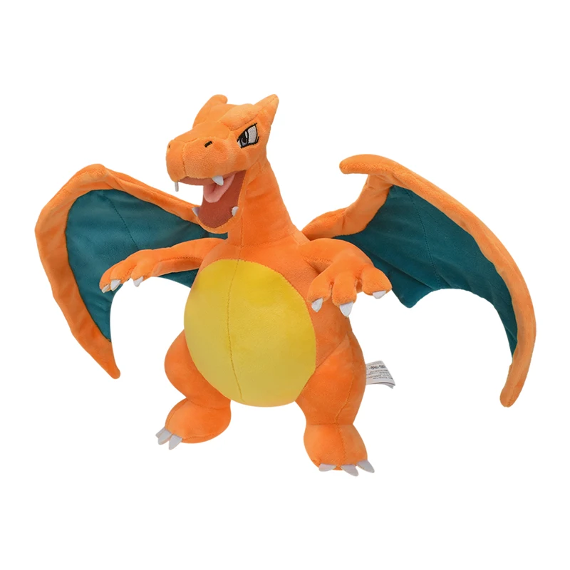 

TAKARA TOMY Pokemon Charizard Dragon 11-дюймовая плюшевая игрушка, Pokémon Scarlet и фиолетовая галарианская мультяшная игра, чучело животного, Тедди