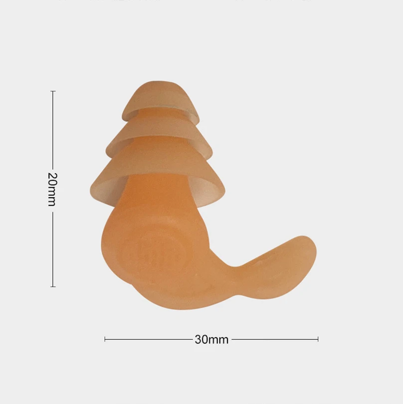 수면 테이프용 1 쌍 귀마개, 이어플러그 이어폰 소음 감소 실리콘 소프트 귀마개