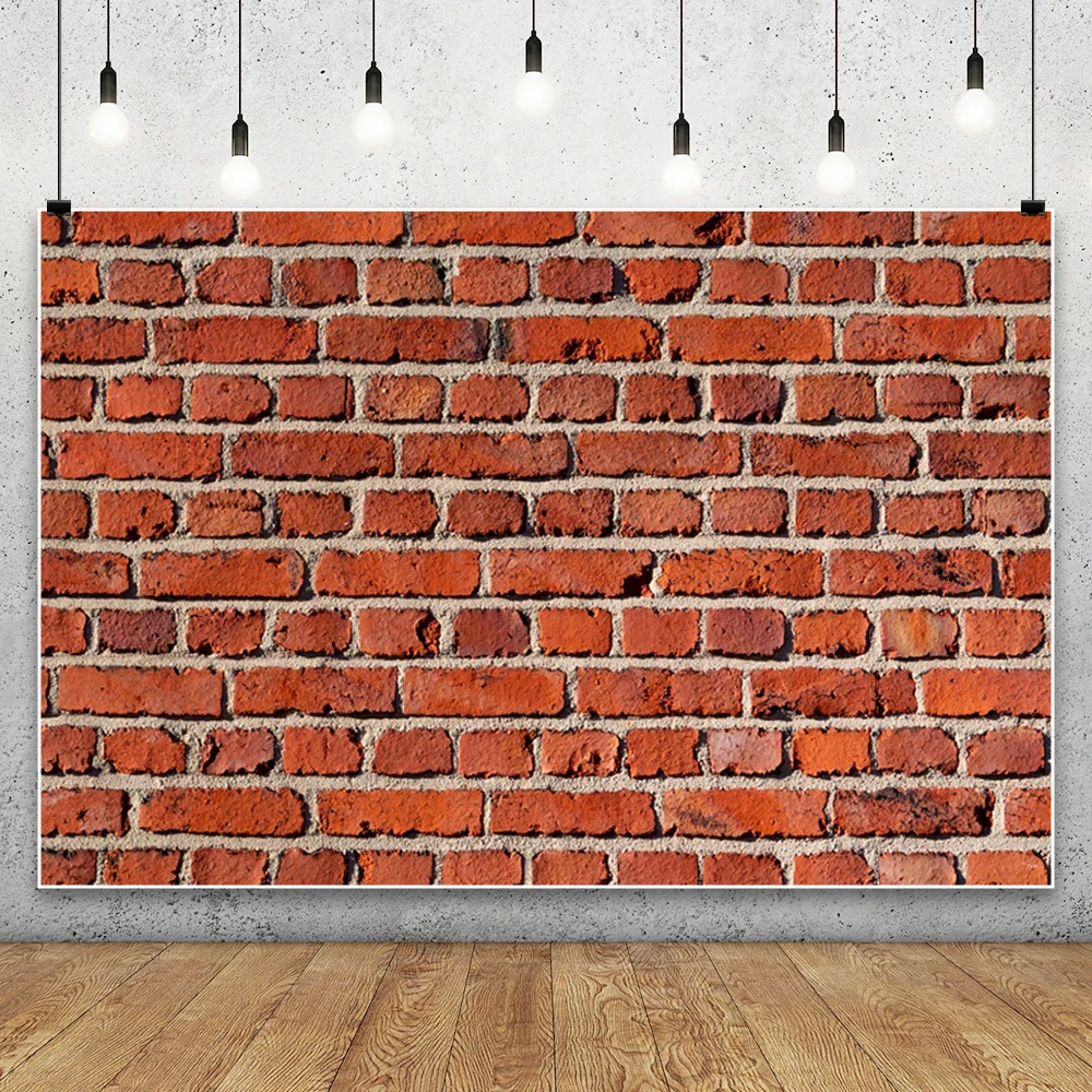 Retro Red Brick Wall Photography Backdrop Baby Girls Adults Portrait Bridal Shower Weeding Birthday Party Decor Photo Background