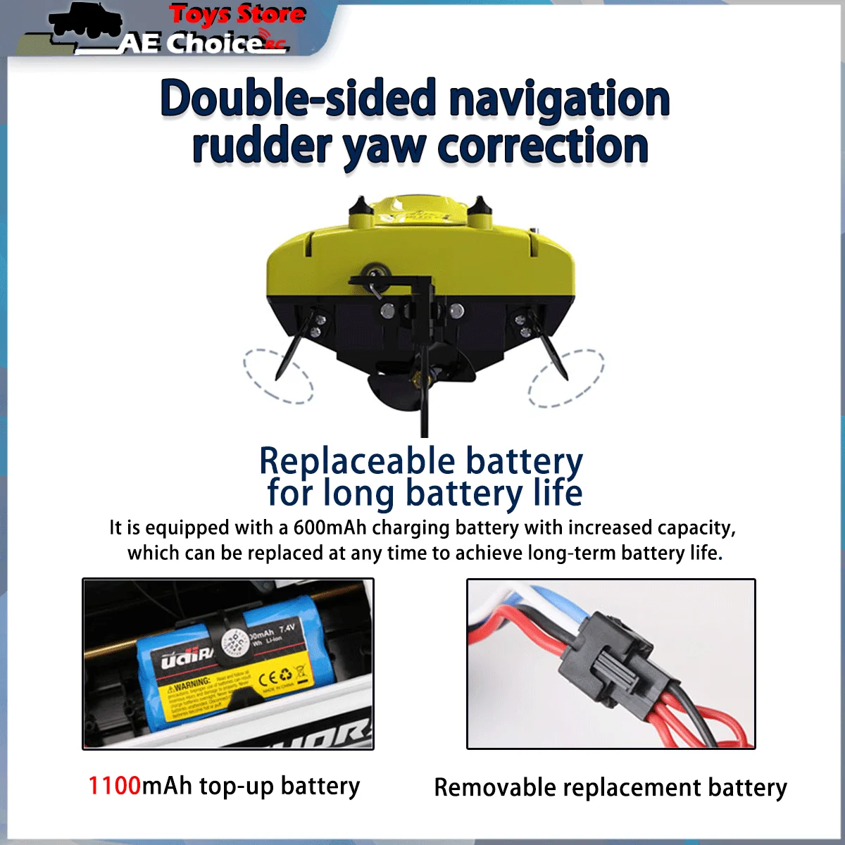 UDiRC UDI008 UDI020 UDI009 2.4GHz Protection de taille haute bateau à distance étanche 25 Km/H contrôle pour piscines et lac jouets cadeau pour les enfants