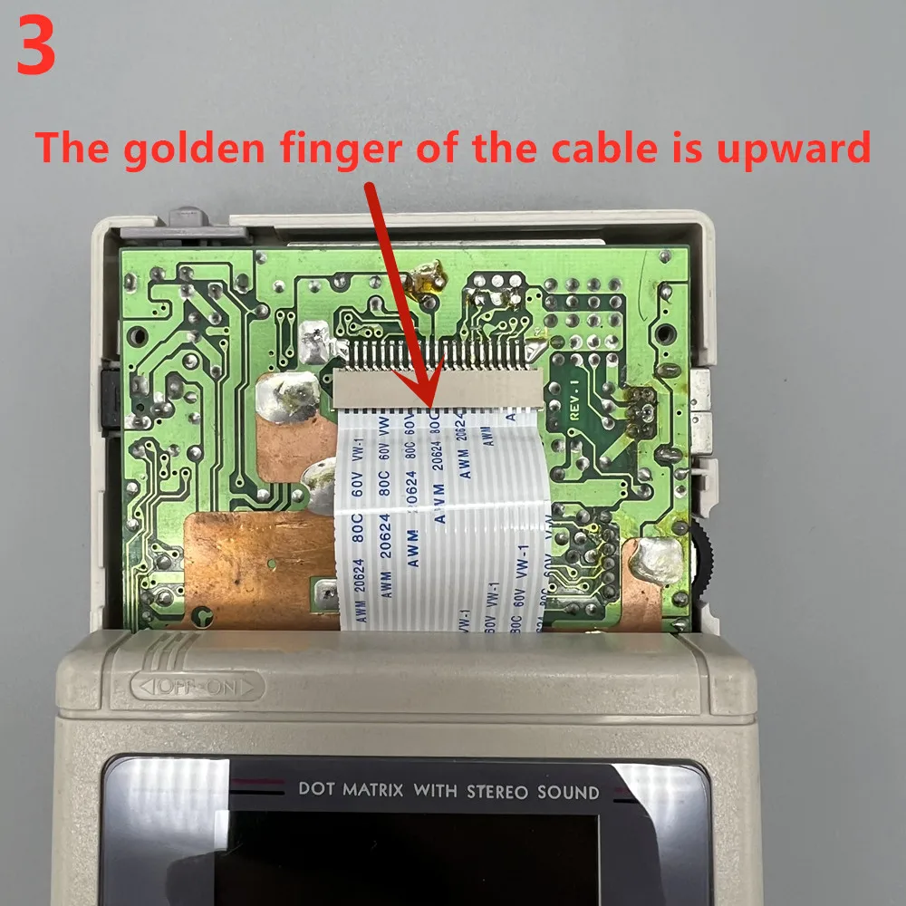 2,45-calowy oryginalny ekran LCD o wysokiej jasności i obudowie do Gameboy GB DMG LCD. Prosta instalacja. Nie trzeba przecinać obudowy — zdjęcie produktu 4