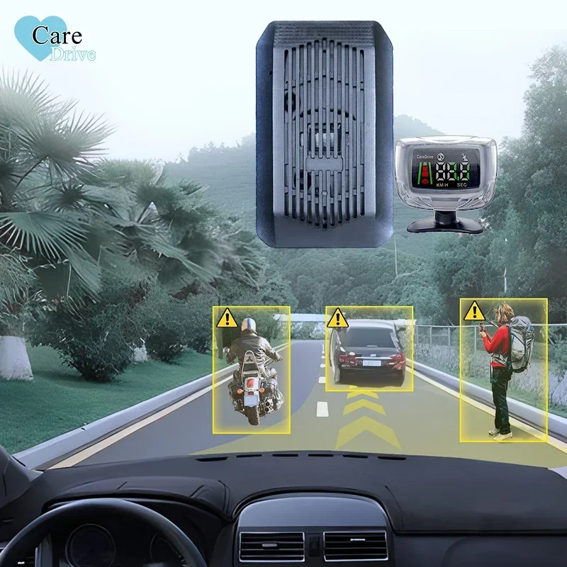 2026 Premium CareDrive Vehicle AI Pedestrian Detection Forward Collision Lane Departure Headway Monitoring Driving Safety Warnin
