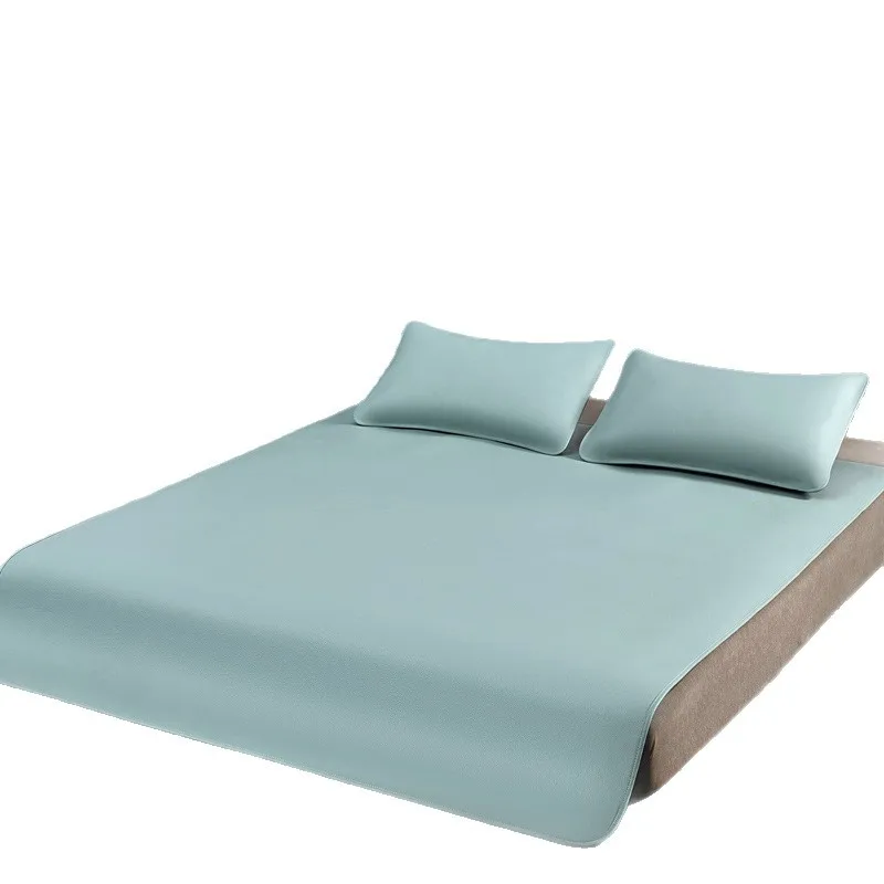 High-end whole first-layer buffalo leather mat 1.8m bed cushion leather 1.5m soft mat summer three-piece set
