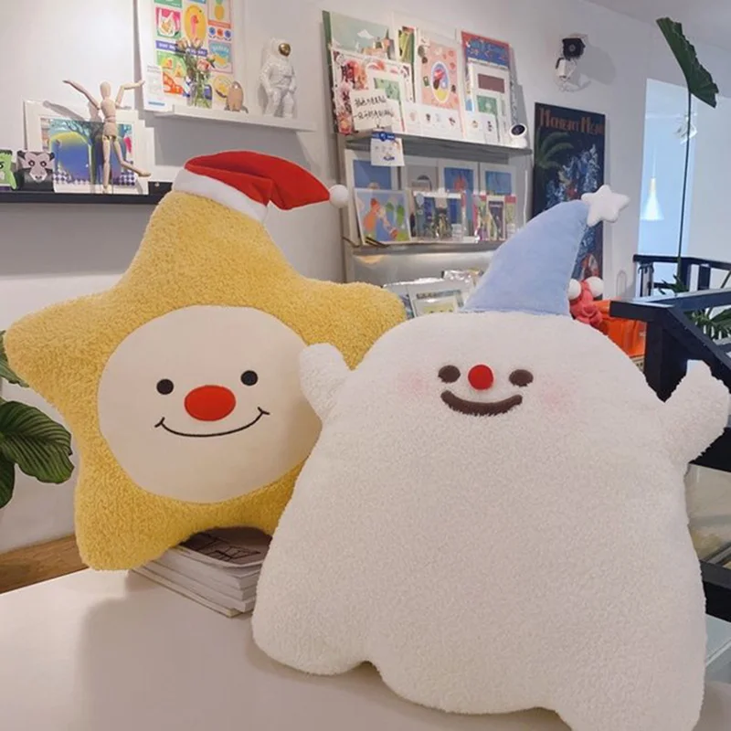 كارتون عيد الميلاد شبح ستار وسادة هدية عيد للفتيات #3