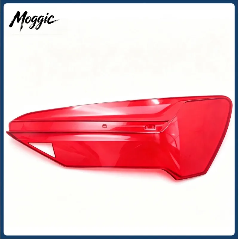 Moggic Rear Tail Light Red Lens PC Cover For A6L C8 2019 2020 2021 2022 Outer Taillight Replacement Shell