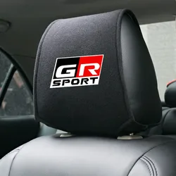 Car Headrest Protector Case Car Headrest Cover For GR Sport Gazoo Racing Yaris 86 Corolla Hilux Supra C-HR Accessories