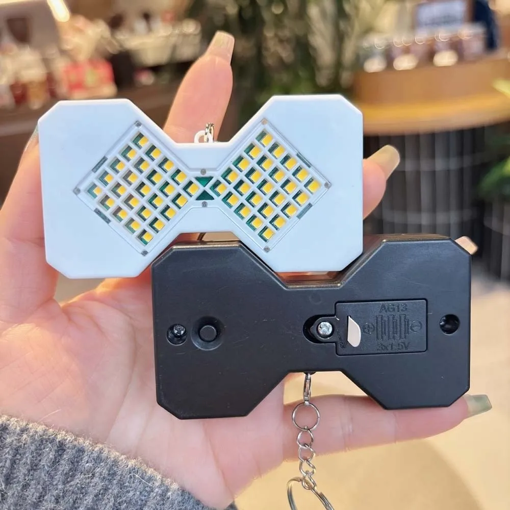 Cyberpunk Style LED Electronic Hourglass Pendant 80s To 400s Technology Sense Digital Sand Timer Key Chain
