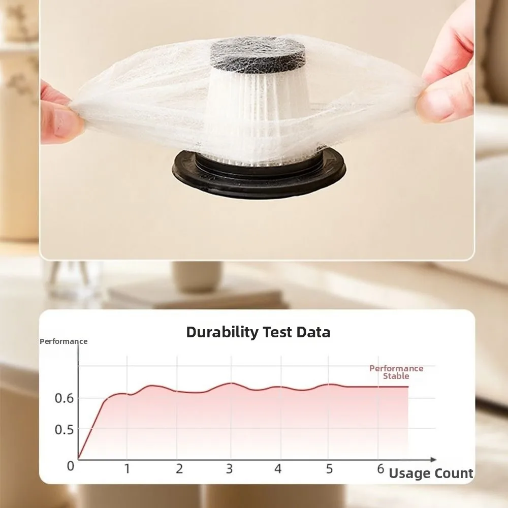 Nonwoven Fabric Vacuum Cleaner Filter Bags Dust Filtering Universal Fit Vacuum Filter Covers Disposable White