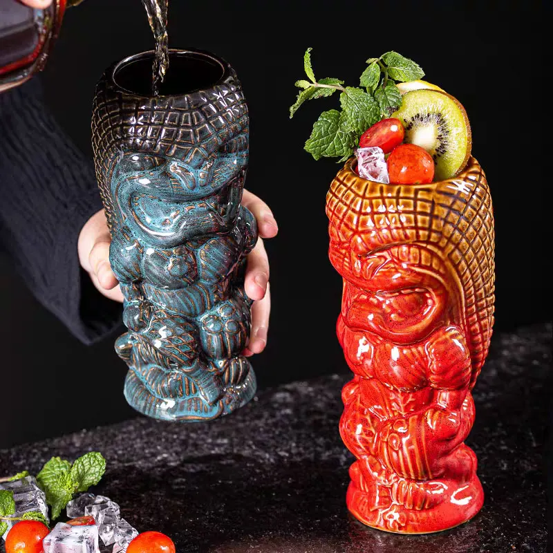 

TIKI Cocktail Cups Ceramic Cups Mask Cups Personalized Creative Totems TIKIMUG Decorative Cups The Best Gifts To Give To Friends