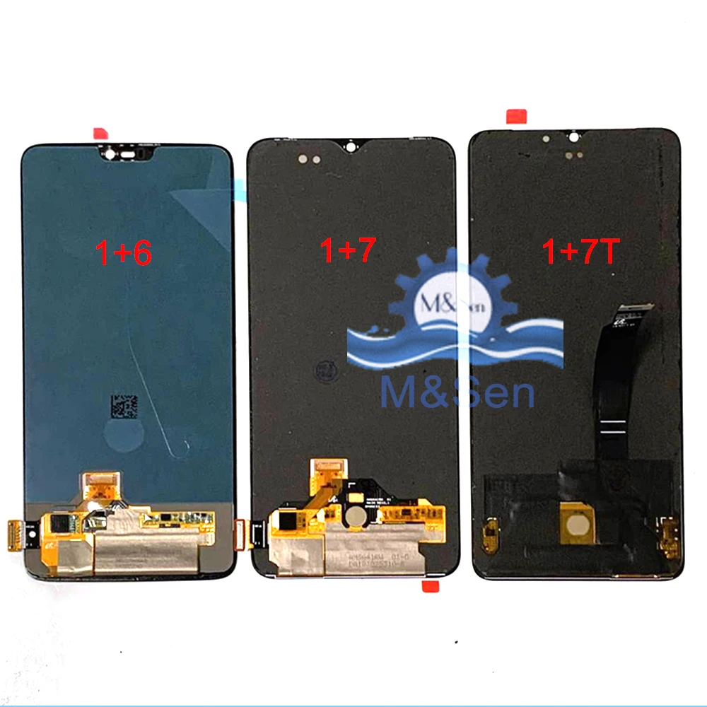 

AMOLED Original For OnePlus 6 6T LCD A6000 A6010 Screen Display Touch Panel Digitizer For OnePlus 7 GM1901 LCD 7T LCD Frame