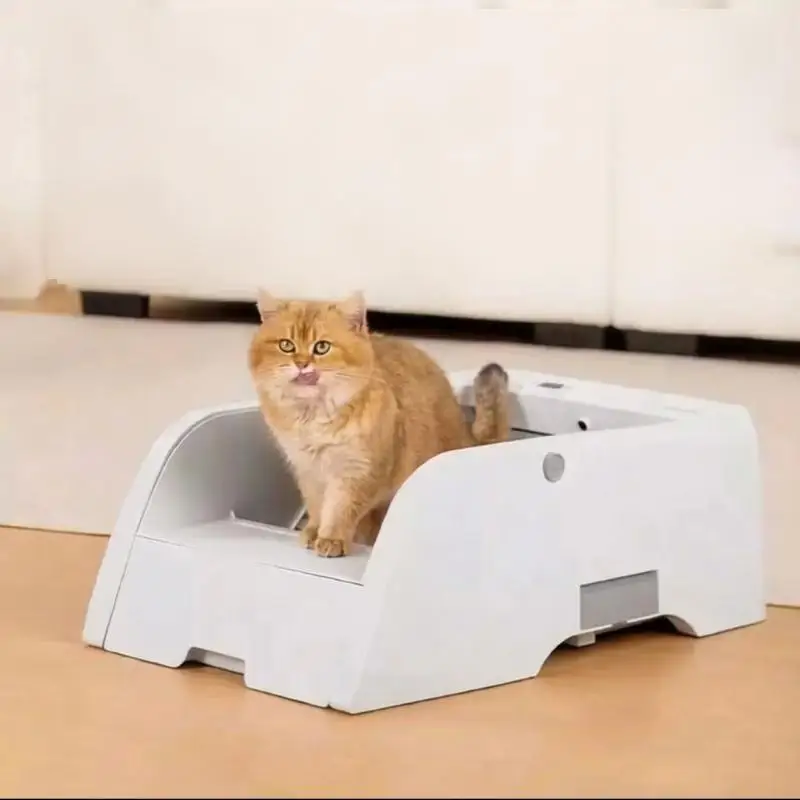 Extra Large Eco-Friendly ABS Automatic Smart Litter Box Odor-proof Open Electric Cat Toilet Sensor Self-cleaning Cat Litter