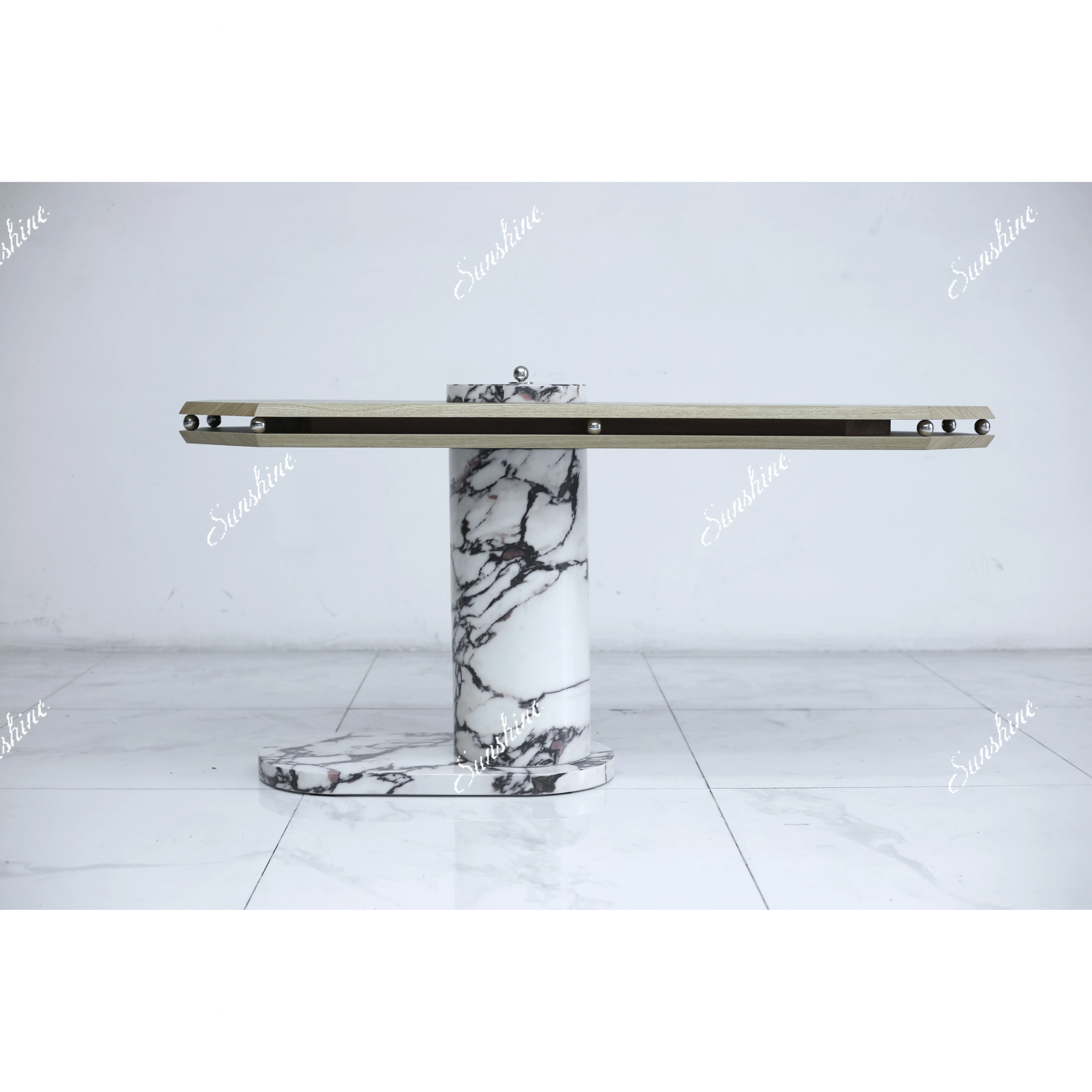 Italian floating desk premium marble retro writing table