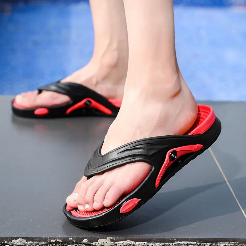 

Beach Flip-flops 2022 Summer Men Slippers Massage Sandals Comfortable Male Casual Shoes Fashion Men Flip Flops Hot Sell Footwear