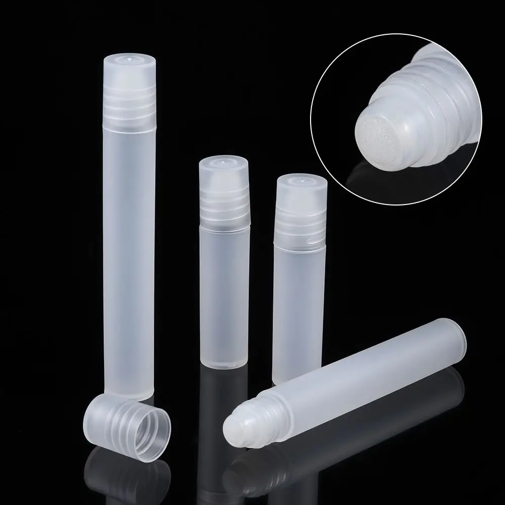 5/10ML Home&Living Refillable Portable Frosted Glass Empty Essential Oil Bottle Container Perfume Roller Ball