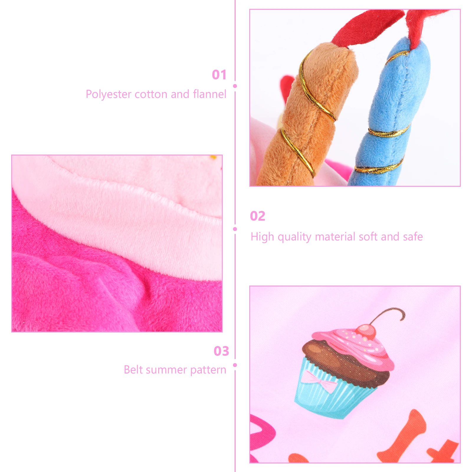 

Pink Dog Birthday Hat Collar Bib Set Adorable Pet Party Decoration Bib Collar Dog Birthday Decor Comfortable Safe