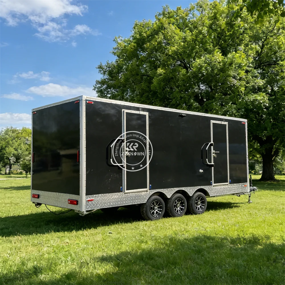 

Умный прицеп для ванной комнаты на открытом воздухе, компактный портативный туалет, современный дизайн, роскошный передвижной туалетный прицеп с мусорным баком