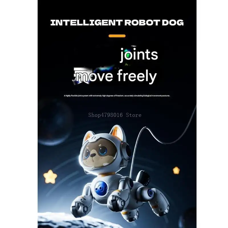  Interactive AI Dog Toy Programmable Voice & Gesture Features Remote Control Toy Perfect Gift for Kids Who Love Pets