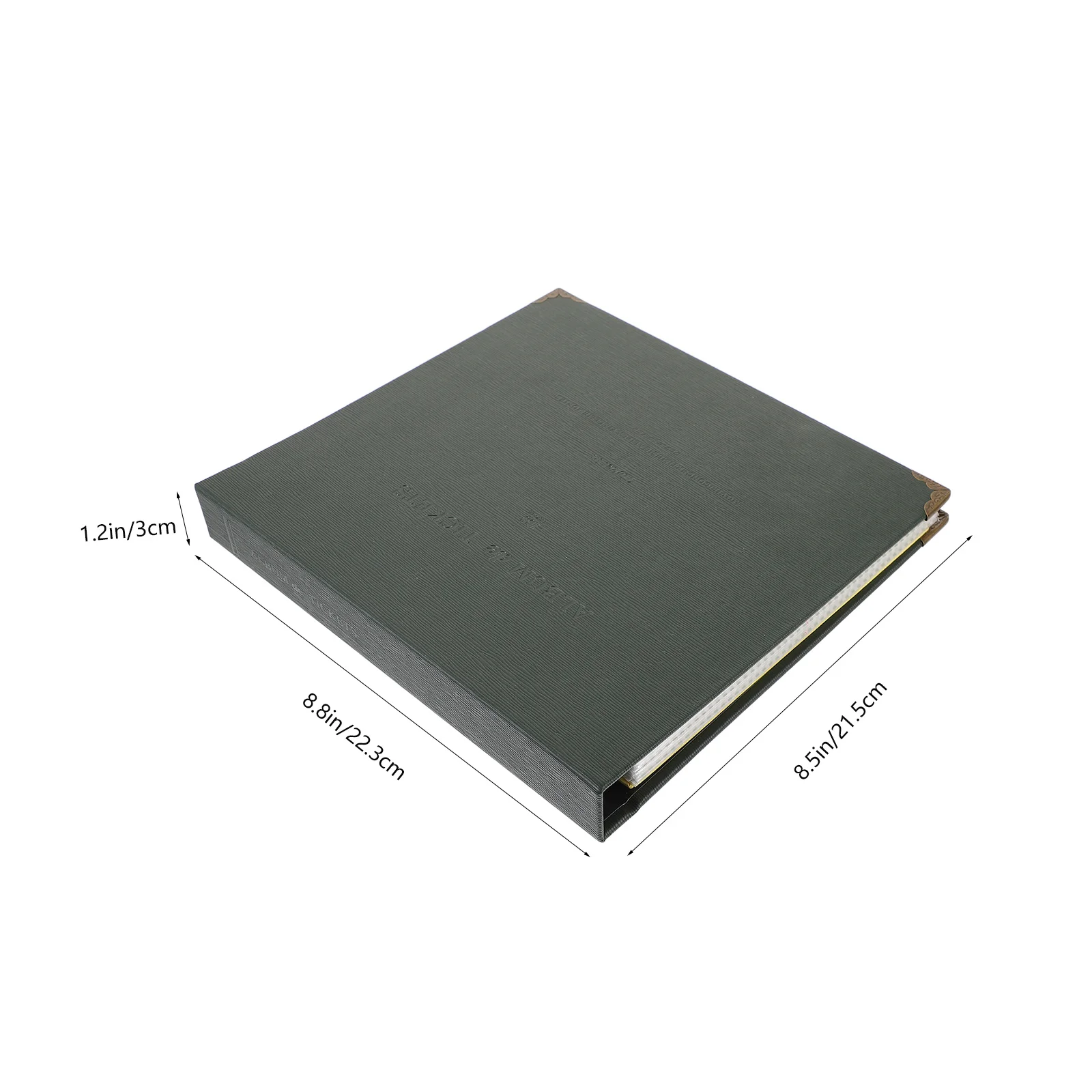 1 قطعة كتاب جمع التذاكر منظم الإيصالات الداكنة تخزين للصور تذاكر الفيلم بيل ملاحظة ألبوم مكتب المنزل #3