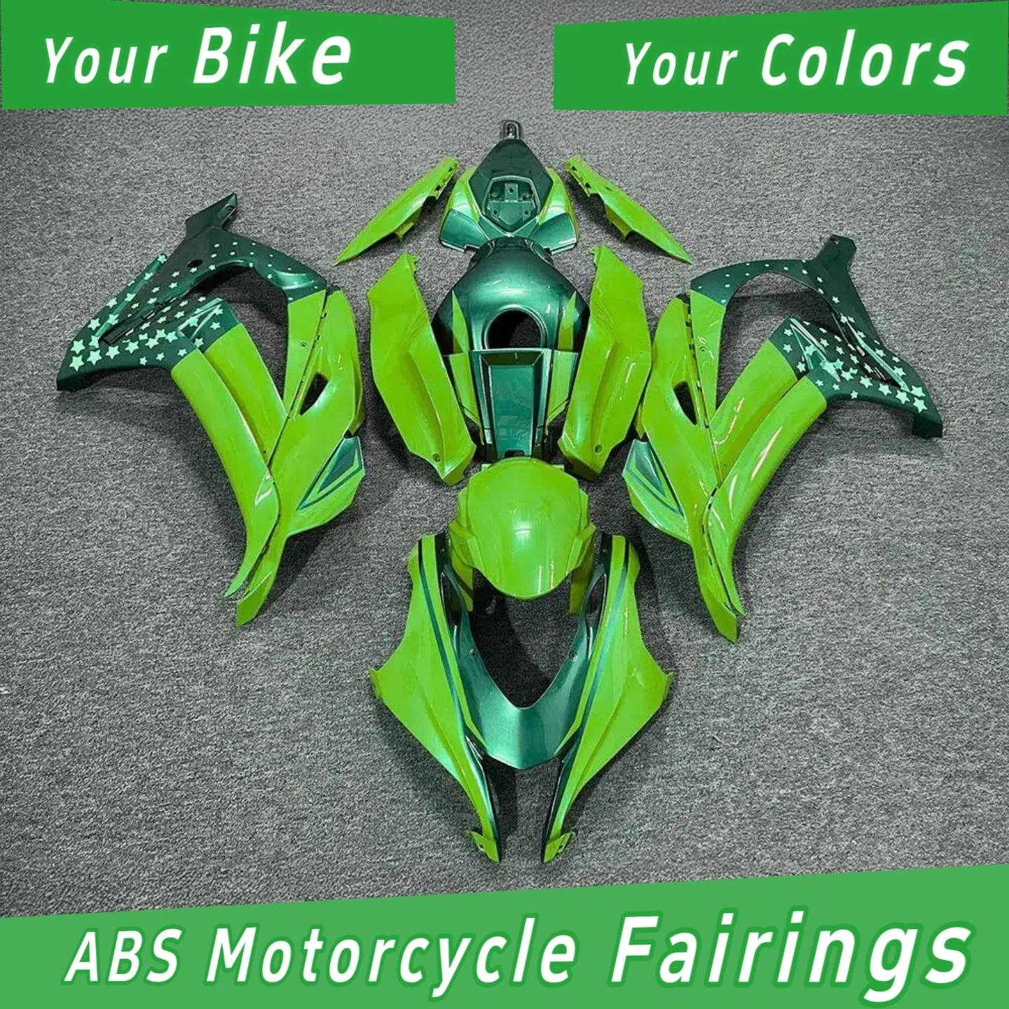 Aftermarket Motorcycle Fairing Kit for 2016-2020 ZX10R KAWASAKI - High Quality ABS Plastic Bodywork Free Custom Paint Options