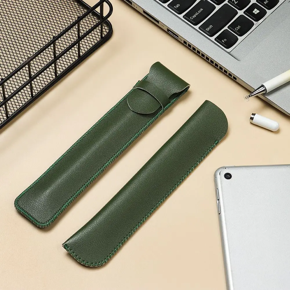 Travel PU Leather Double color Portable Touch Covers Stylus Pen Cover For Apple Pencil Bags Pen Bag