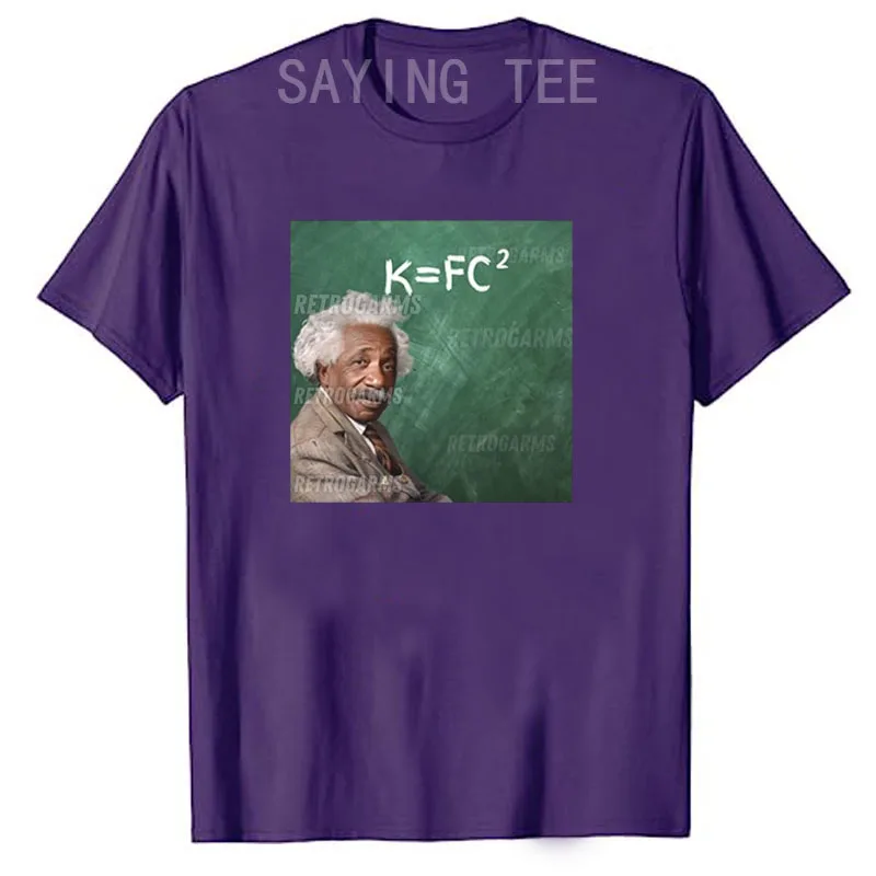 K = FC² T-Shirt – Funny Food Science Meme Parody Graphic Saying Tee Y2k Design Short Sleeve Blouses Fashion Streetwear Clothes