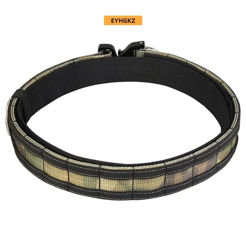 EYHGKZ Tactical Hunting Belt Quick Release Outdoor Adjustable Sports Paintball Accessories Waistband Hiking Travel New Equipment