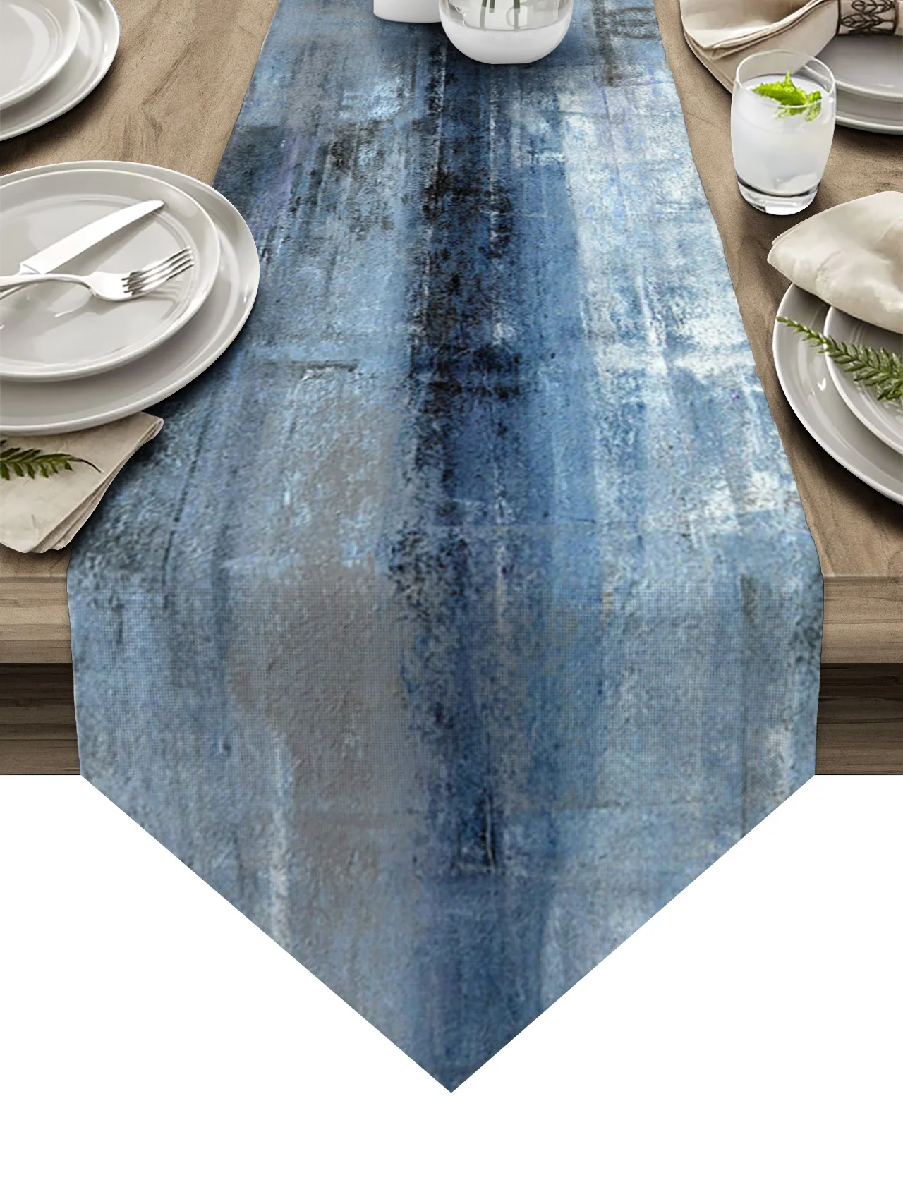 

Farmhouse Oil Painting Texture Abstract Art Table Runner Boho Wedding Decoration Tablecloth Party House Kitchen Dining Placemat