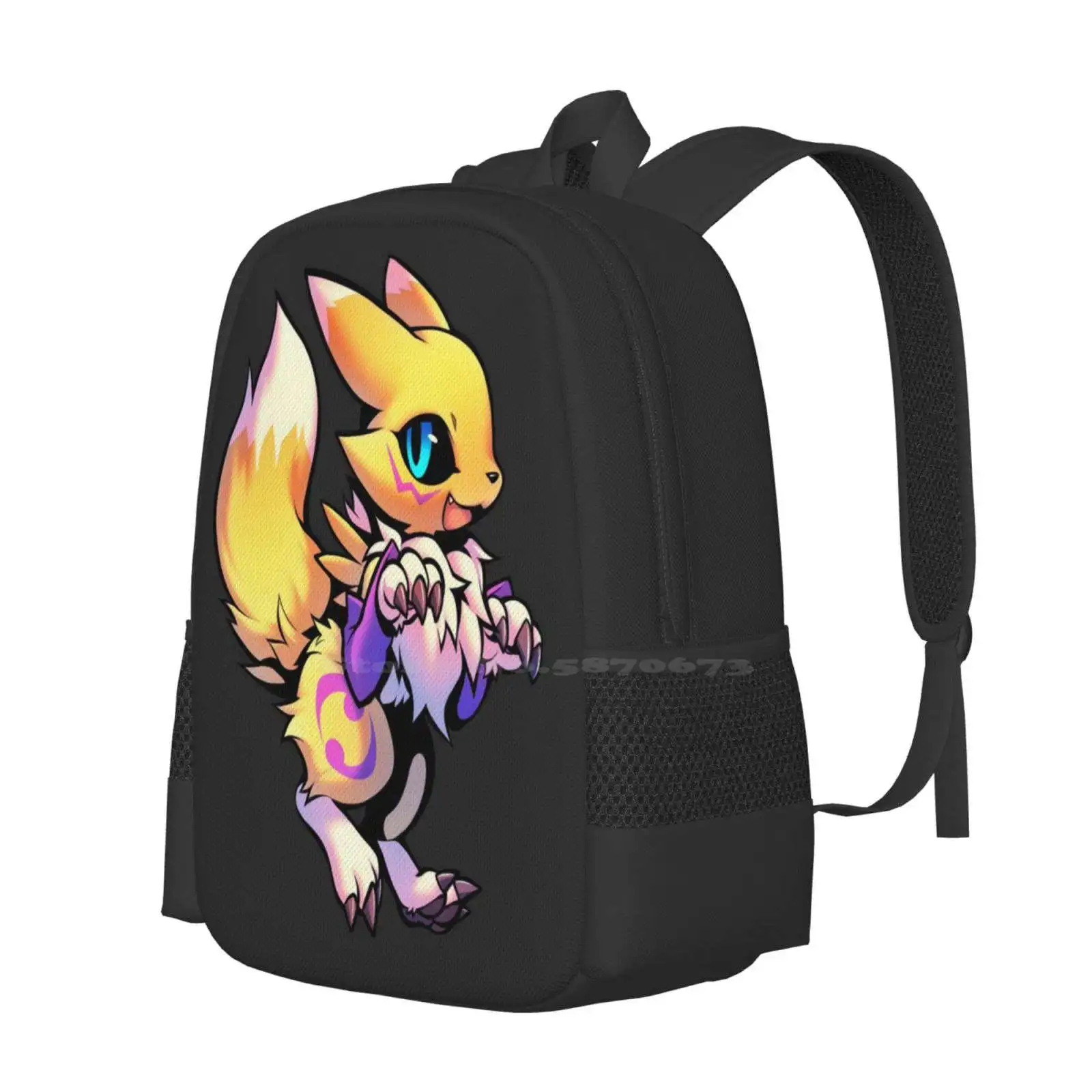 Renard Monster Hot Sale Backpack Fashion Bags Digimon Renamon Chibi Cute