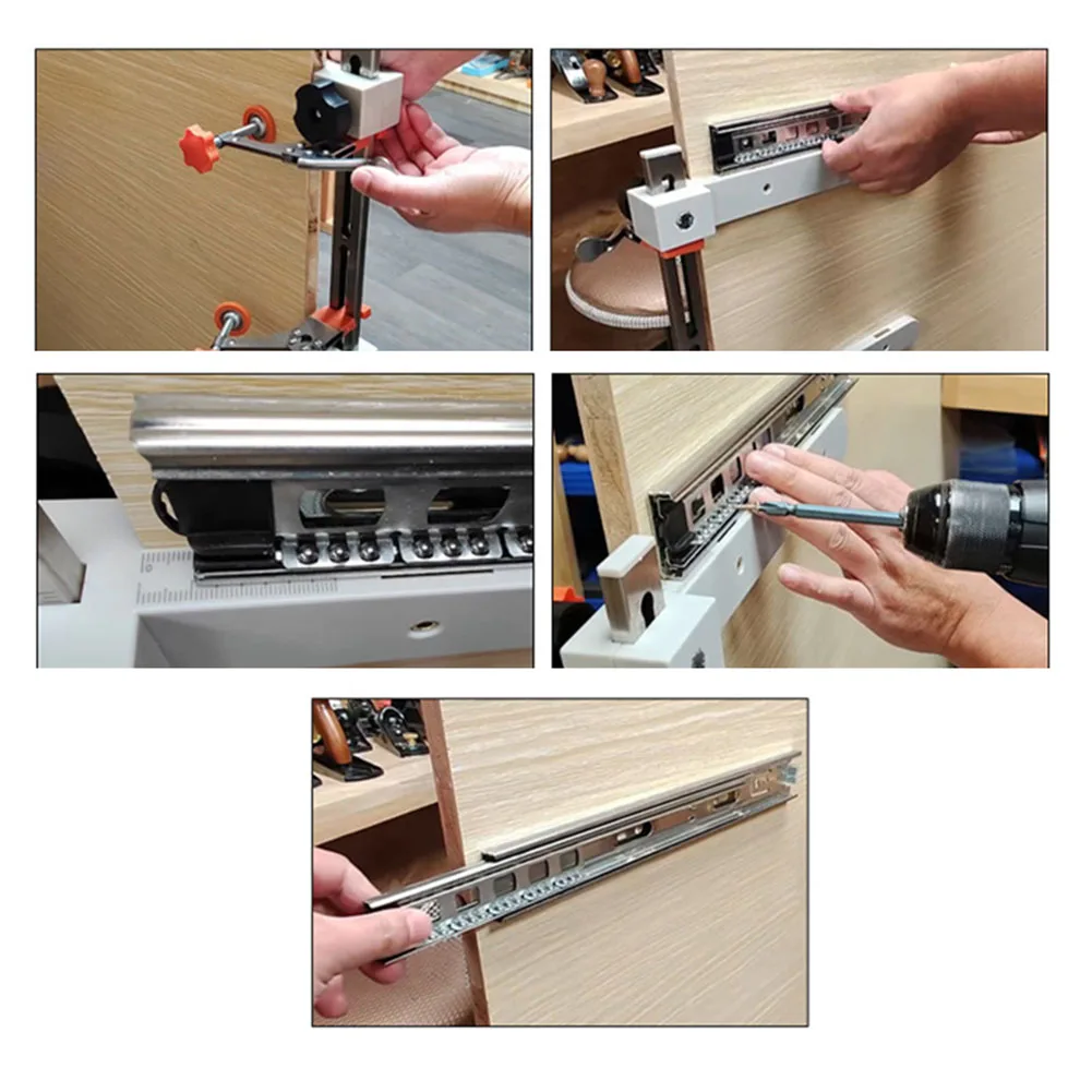 DIY Installation As Shown Drawer Jig Dual-scale Measurement Damage-free Installation Effortless Setup Height Adjustable