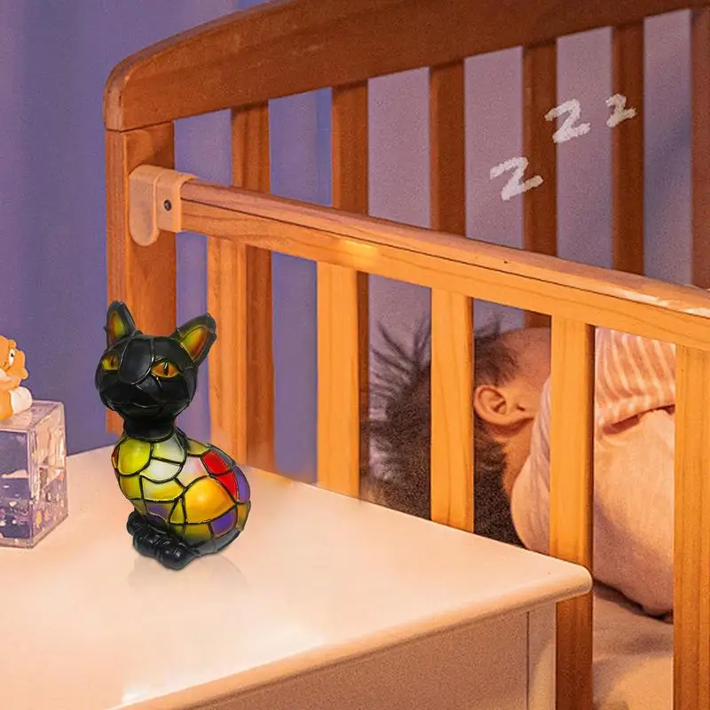 Hars Tafellamp Dierenserie Kat Hond Nachtkastje LED Nachtlampje Thuis Ornament voor Woonkamer Slaapkamer Kantoor Home Decoraties