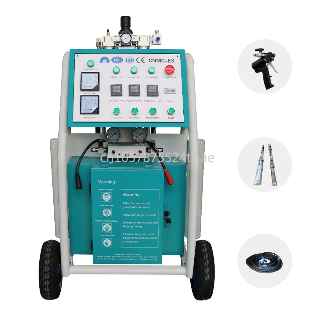 Máquina de pulverización de espuma de poliuretano, máquina de pulverización de espuma de Pu, máquina de espuma de uretano para aislamiento de contenedores de tanque de techo de pared